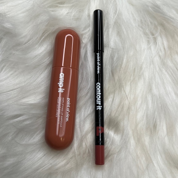 POV Amp It Lip Ampoule & Contour Lip Pencil-Strawberry Shortcake/Angel Cake